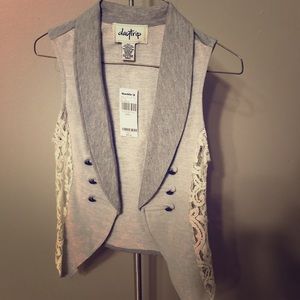 Grey and Lace Vest Daytrip from Buckle S